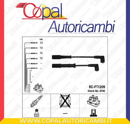Kit cavi candele fiat grande - cavi,